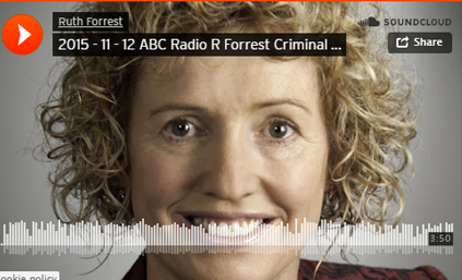 Ruth Forrest MLC Speaking on ABC Radio 936 Hobart about Criminal Convictions Levy 12.11.2015